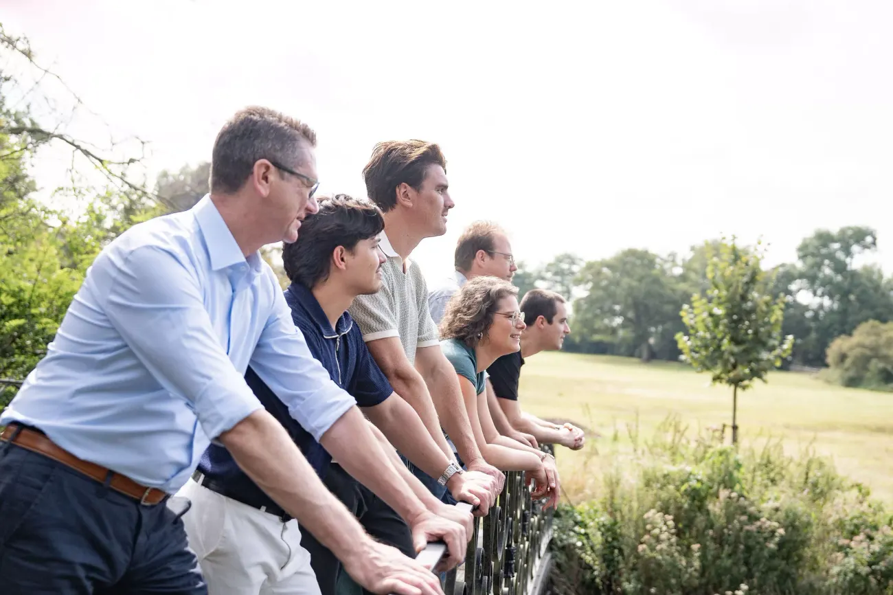 Trivali team in de natuur