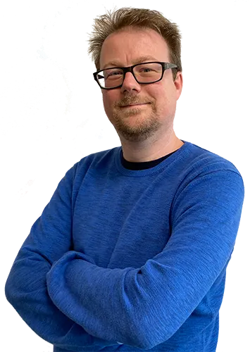 Kristof op Trivali kantoor