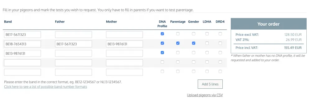 DNA-analyse website aanvragen