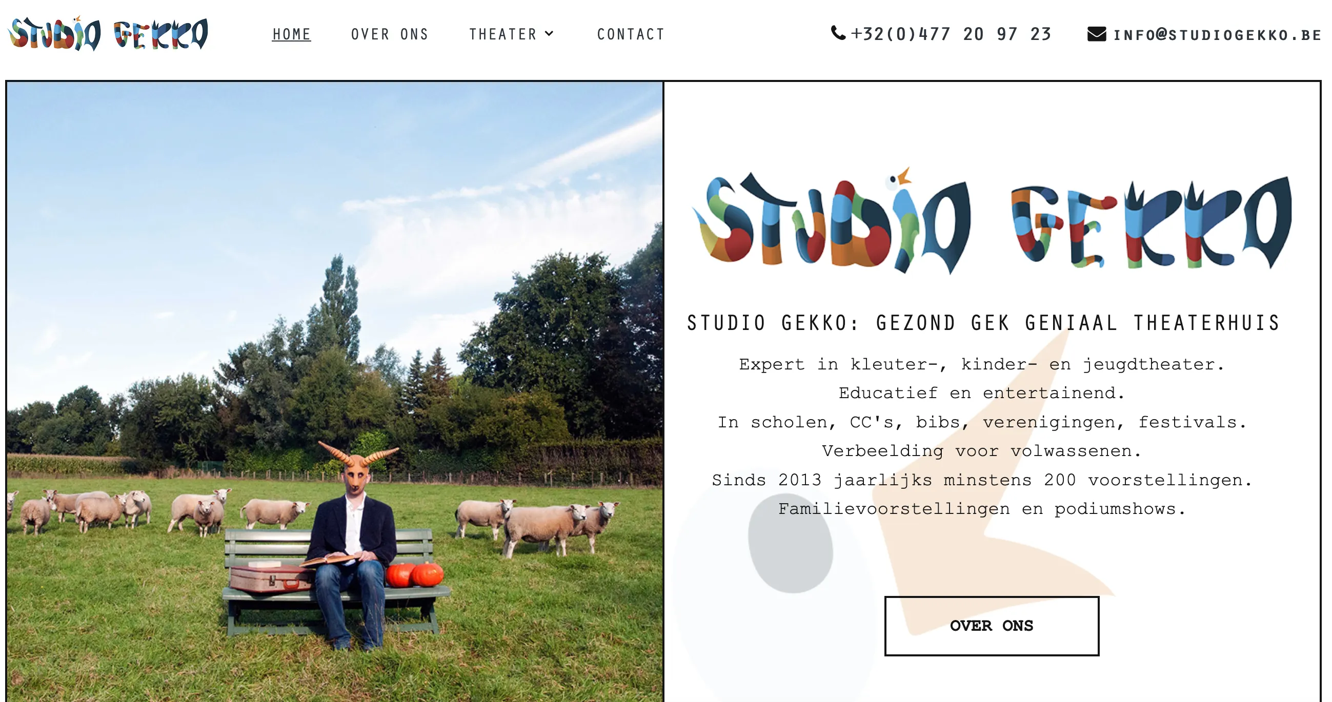 website voor studio gekko